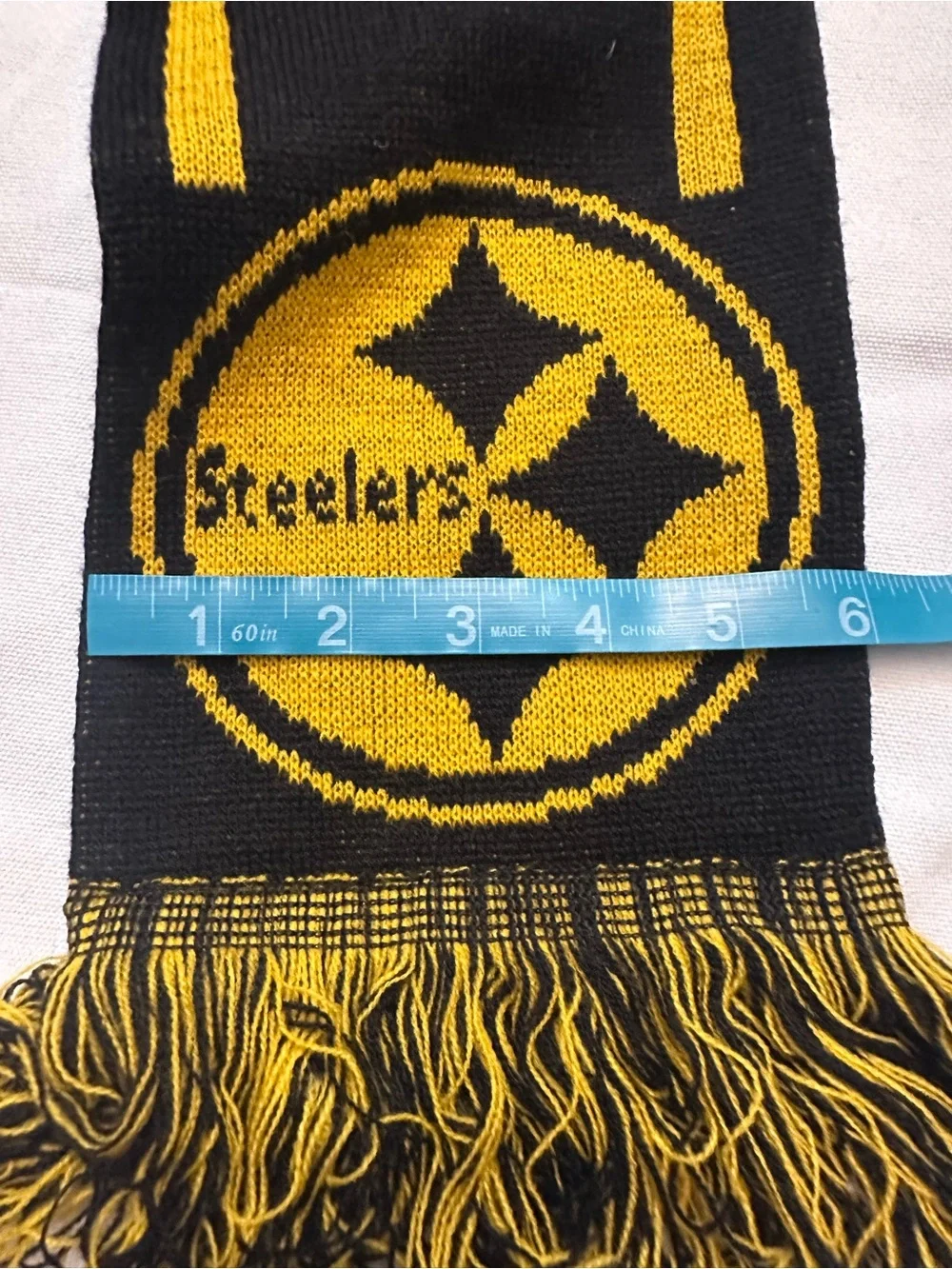 Pittsburgh Steelers Black and Yellow Scarf
